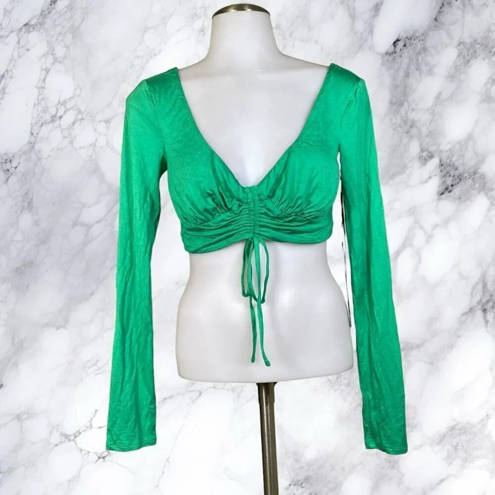 House of Harlow 1960 xREVOLVE Yulia Top - Dark Green